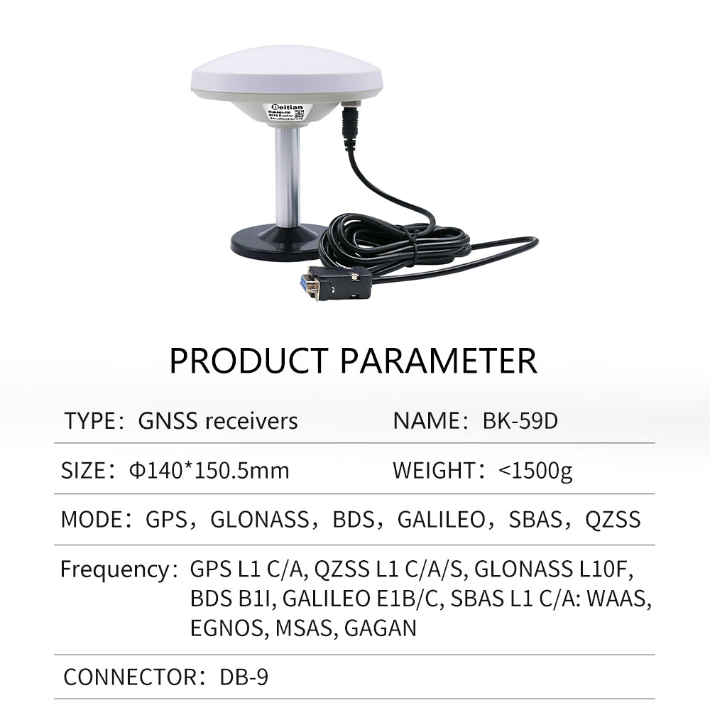 Beitian GPS mushroom head receiver M90SD Base GNSS Beidou various serial port built-in module antenna BE-29D Beitian GPS mushroom head receiver M90SD Base GNSS Beidou various serial port built-in module antenna BE-29D